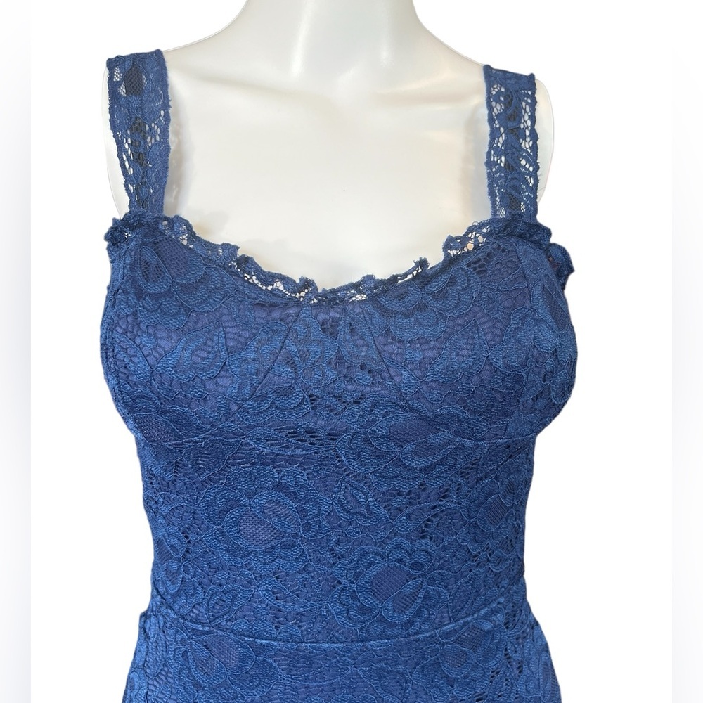 Speechless - Womens Blue Lace Mini Dress Sz. SM - Picture 2 of 12